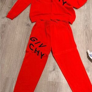Givenchy Red Tracksuit with Black Accents MENS XL